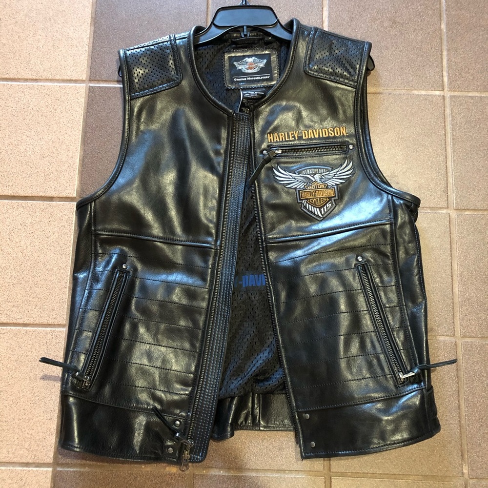 Harley Davidson leather vest